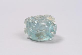 螭彫海藍石水丞