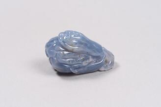 青瑪瑙仏手柑形珮