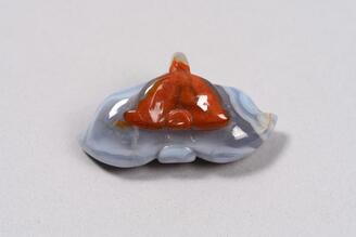 瑪瑙霊芝如意形珮