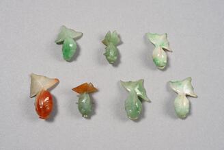 翡翠金魚形扇墜