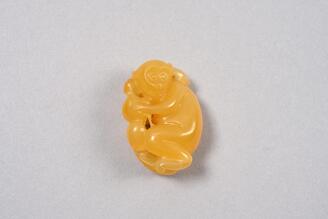 猿形黄瑪瑙珮