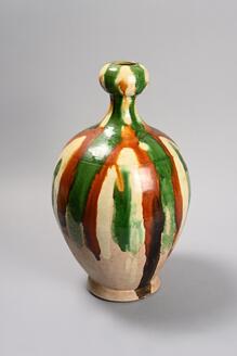 Vase, Three-color glaze