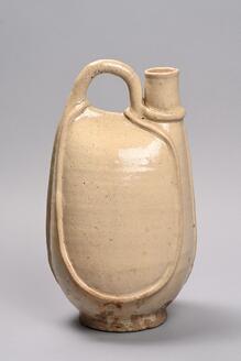 Flask in the Shape of a Leather Bag