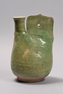 Pilgrim Bottle, Green glaze