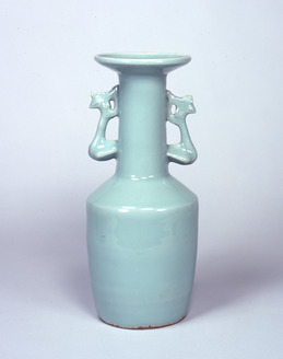 作品解説】《青磁鳳凰耳瓶》龍泉窯、南宋-元・13世紀、東京国立博物館