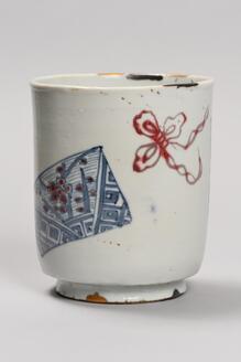 青花釉裏紅梅花文碗