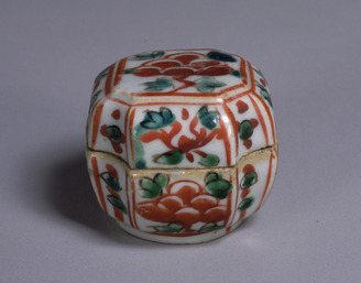 時代 青木木米 呉州赤絵龍図花入（底に銘） 木箱付 東Y7-0402☆2F 時代