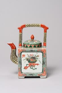Water Pitcher with Birds and Flowers