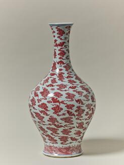 Large Vase with Bats and Clouds