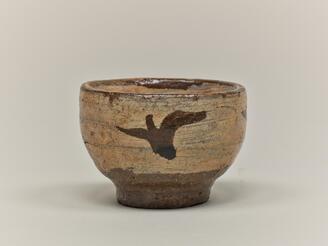 Sake Cup with Brush Marks