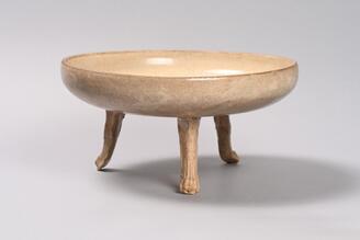 Three-leged Dish, White porcelain