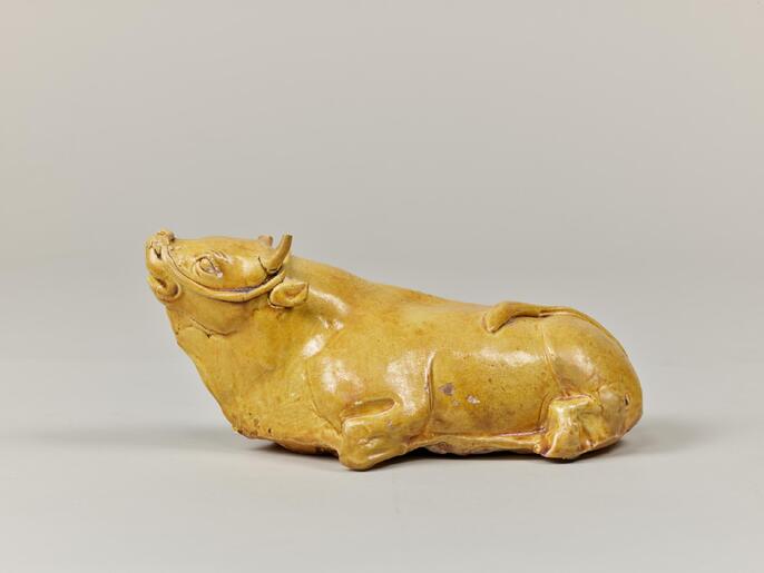 掛け軸　牛 七福吉祥牛図 長江桂舟 尺五 【うし・牛・丑・干支 】 干支