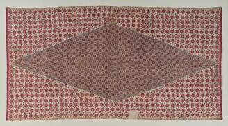 Reversible Chintz with a Diamond and Flowers