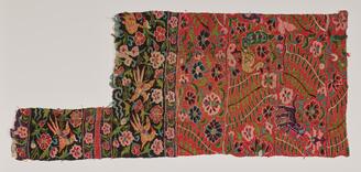 Textile with Flowering Plants, Birds, and Beasts