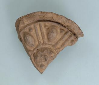 林原面清岩里蓮花文鐙瓦