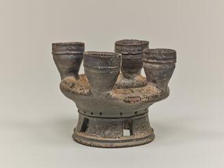 Footed Vessel with Four Spouts
